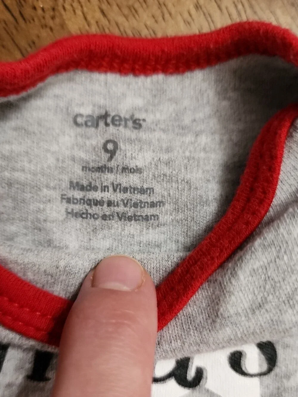 Carter's Gray & Red 'Santa's Favorite' Long-Sleeve Onesie